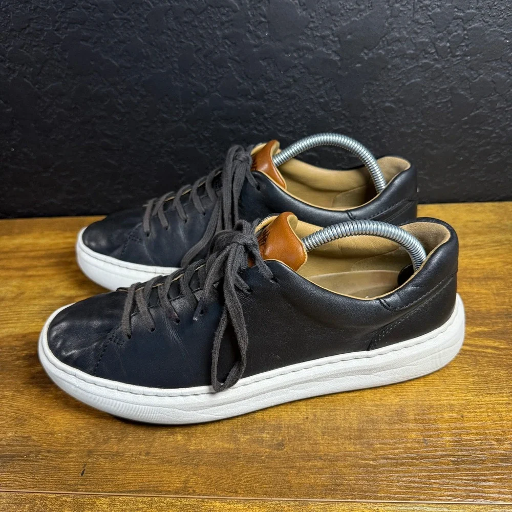 Johnston & Murphy Trufoam Prentiss 25-2761 Black Leather Sneakers Mens‎ 8M
